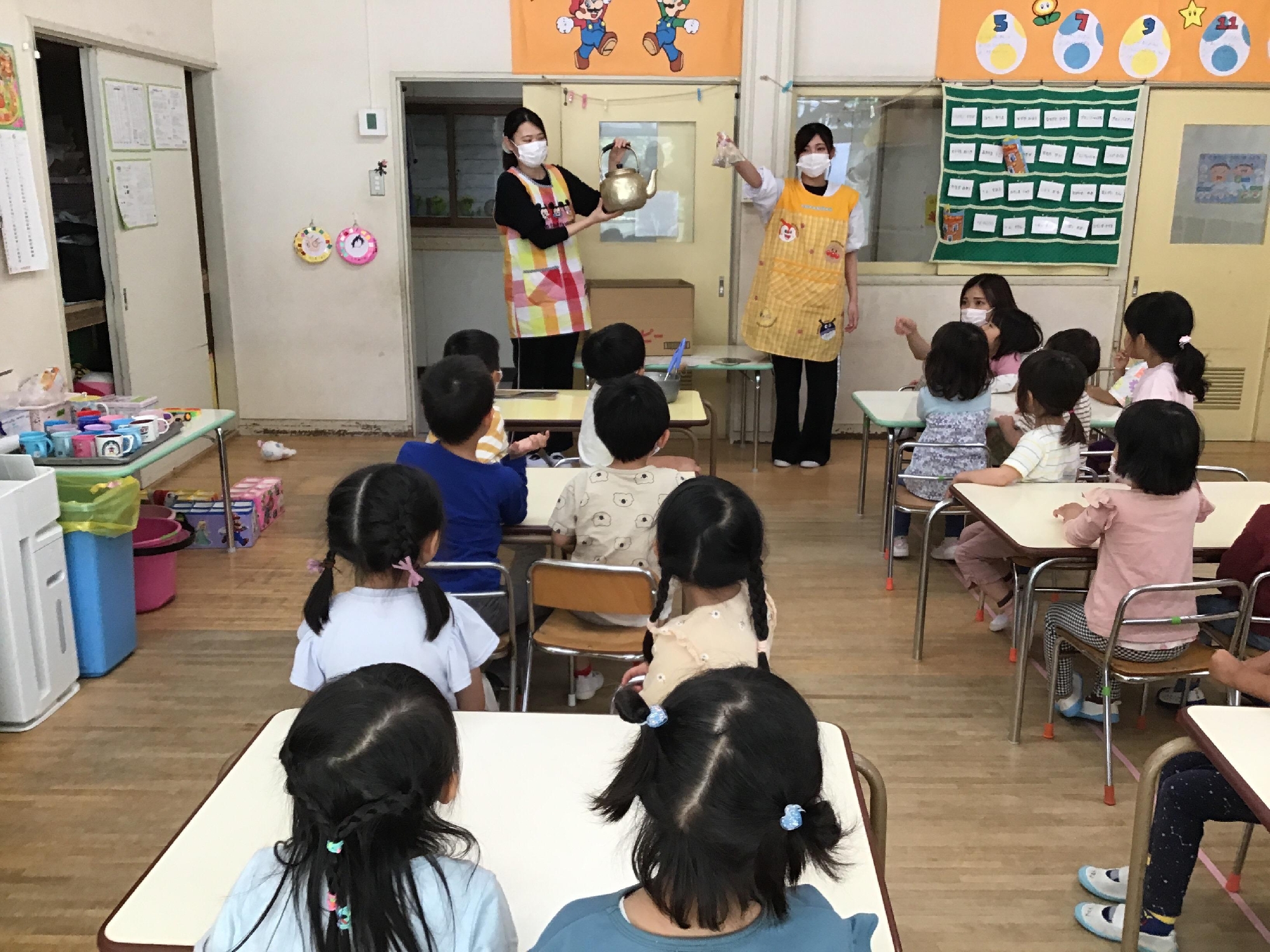 こぐま組　食育体験　『器具、野菜クイズ』